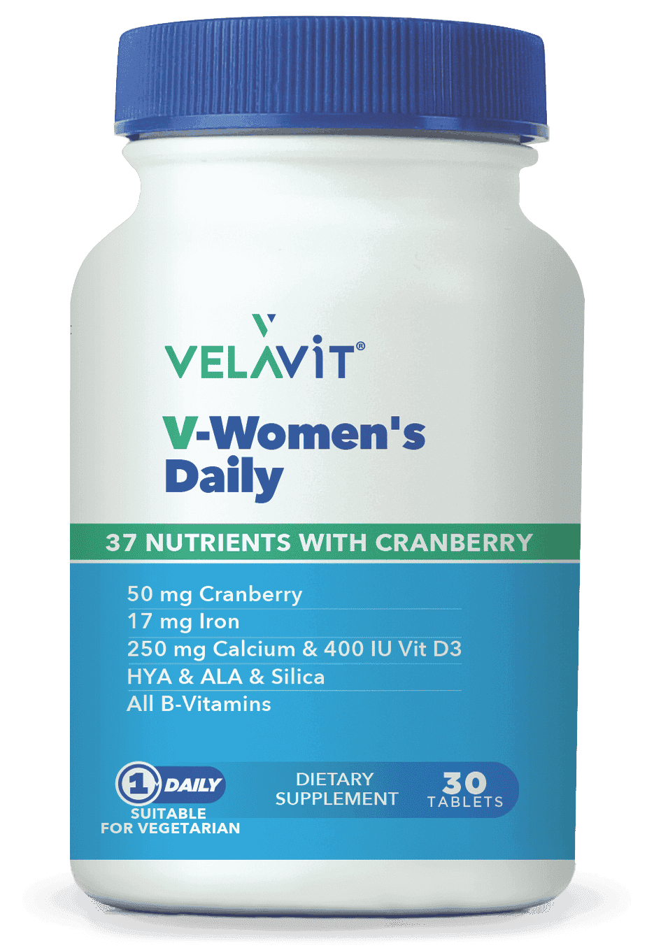 Velavit V-Women's Daily Multivitamin Kadınlara Özel 30 Tablet