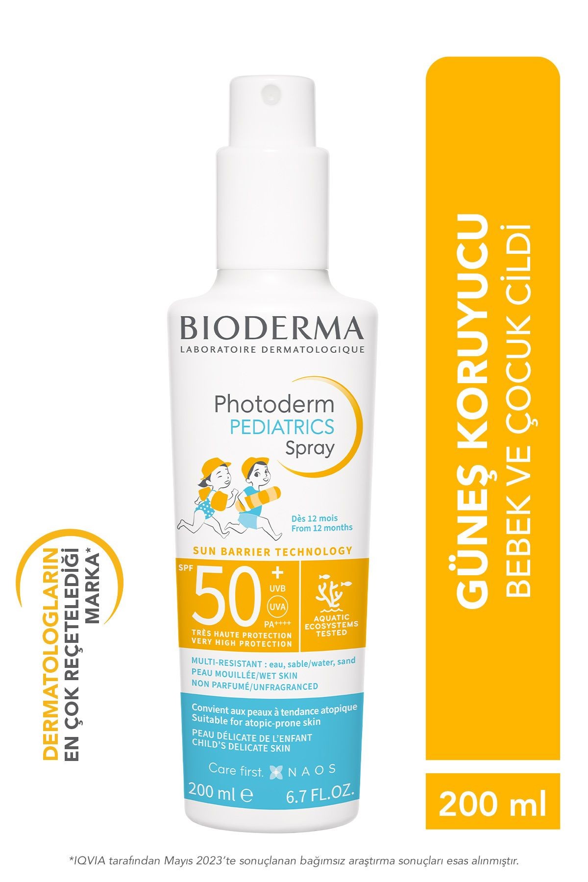 Bioderma Photoderm Pediatrics Güneş Spreyi SPF50+ 200 ml