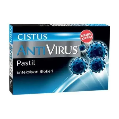 Cistus Antivirus Pastil Boğaz Koruyucu 10 Adet kutu ve ambalaj