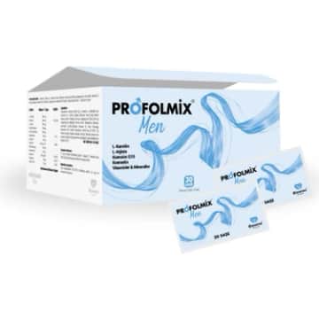 Profolmix Men Saşe L-Karnitin Vitamin C L-Arjinin Ginseng Koenzim Q10 Vitamin Takviyesi 30 Saşe
