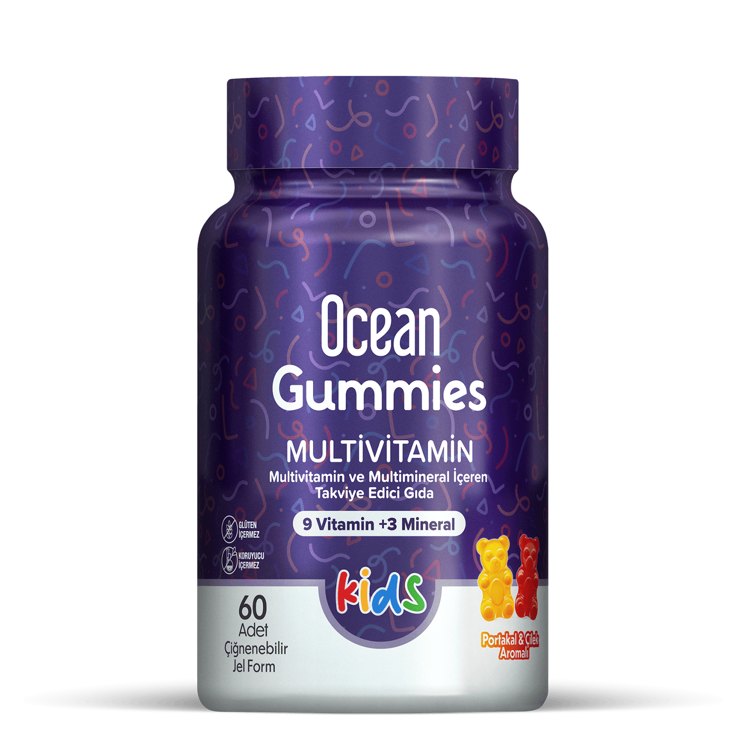 Orzax Ocean Gummies Multivitamin Çocuklar İçin 64 Adet