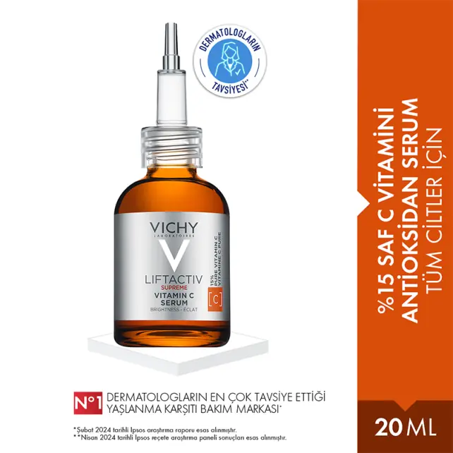 Vichy Liftactiv Supreme Vitamin C Serum 20 ml ürün ambalajı