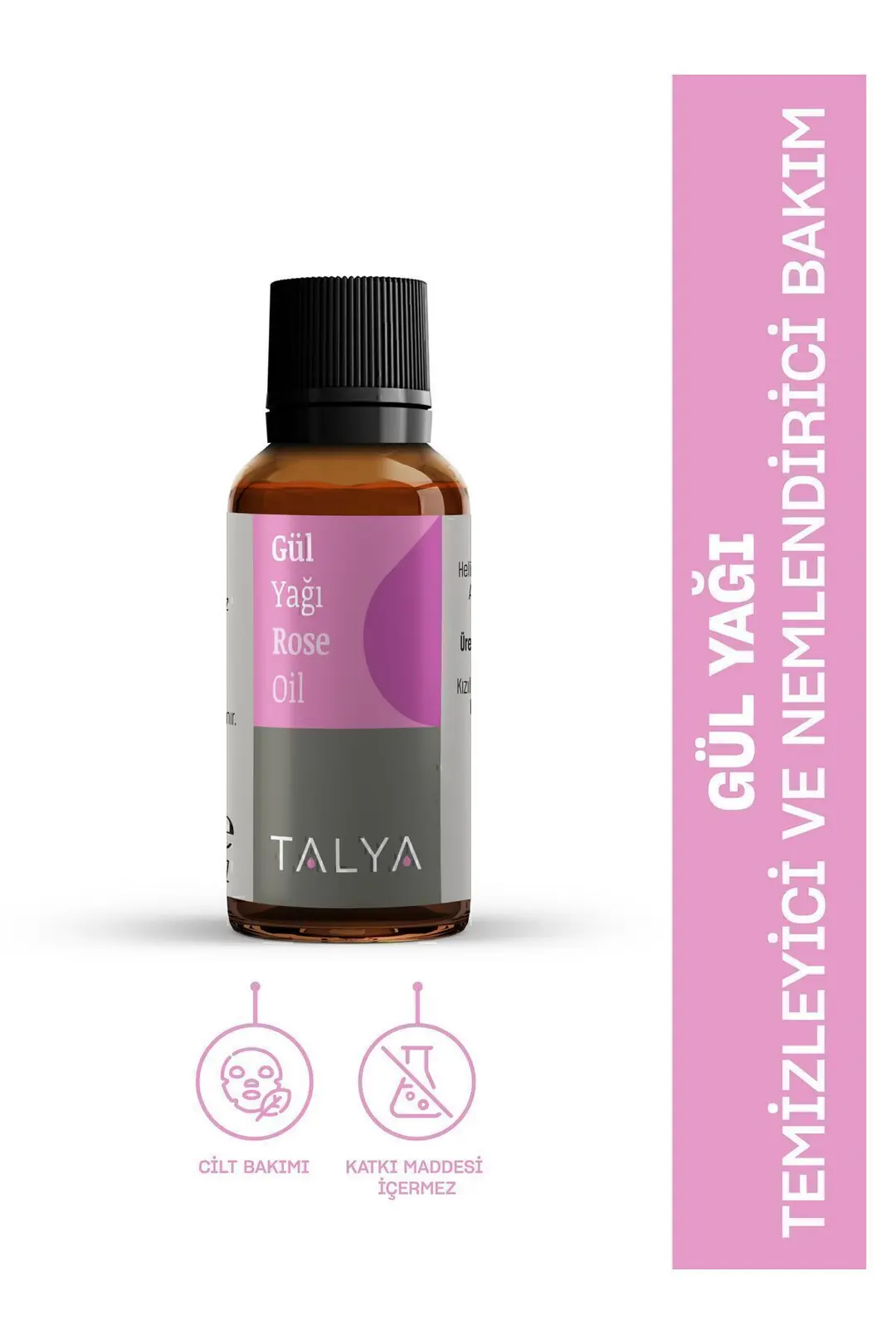 Talya Gül Yağı 20 cc Aromaterapi ürün ambalajı