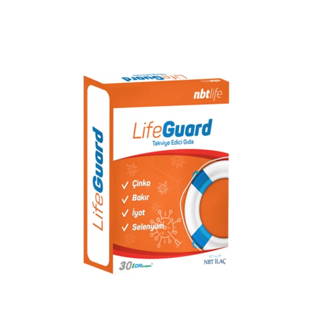 NBT Life Nbtlife Lifeguard Kapsül, Selenyum, Çinko, Bakir ve İyot İçeren Takviye Edici Gida 30 Kapsül ürün görseli