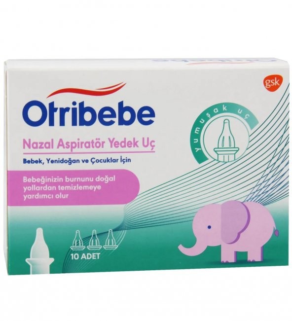 Otribebe Yumuşak Uçlu Nazal Bebek Aspiratörü Yedek Uç 10 Adet