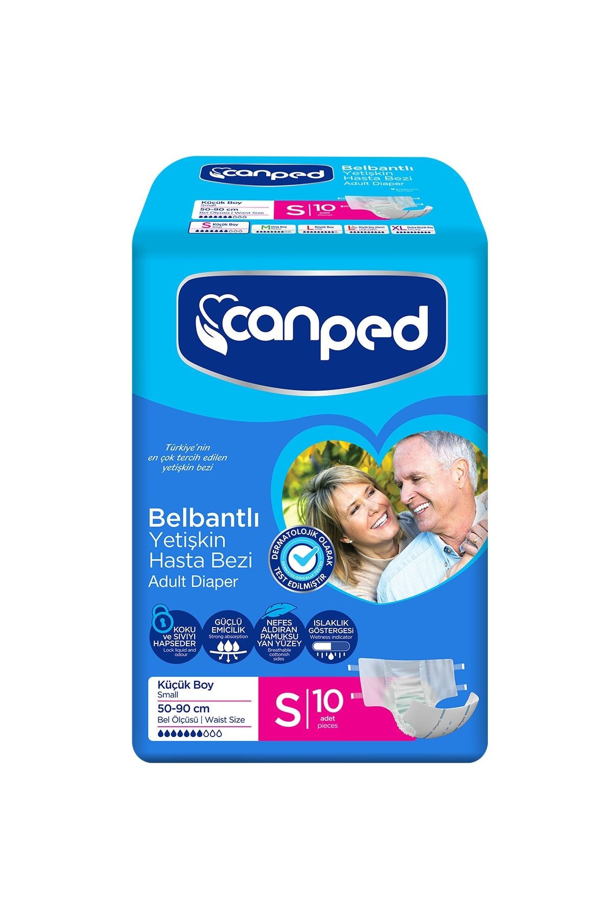 Canped Hasta Bezi Küçük Boy (S) 10 Adet (50-90 cm)