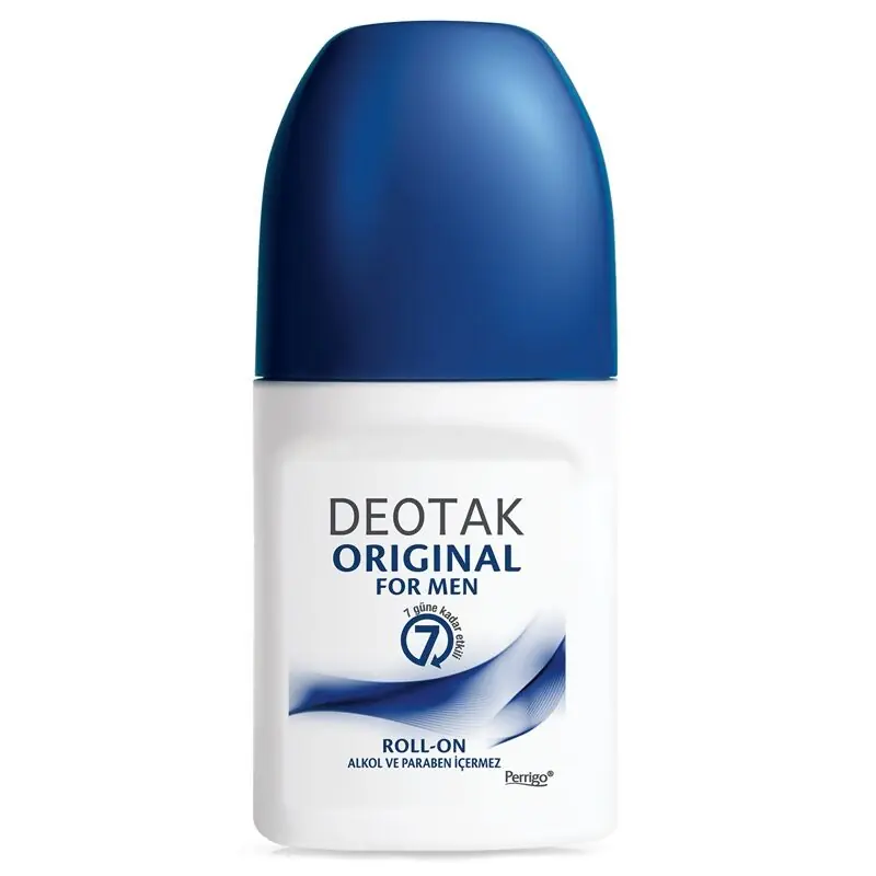 Deotak Roll-on Original Men Erkekler İçin Ter Kokusu Önleyici 35 ml ürün ambalajı