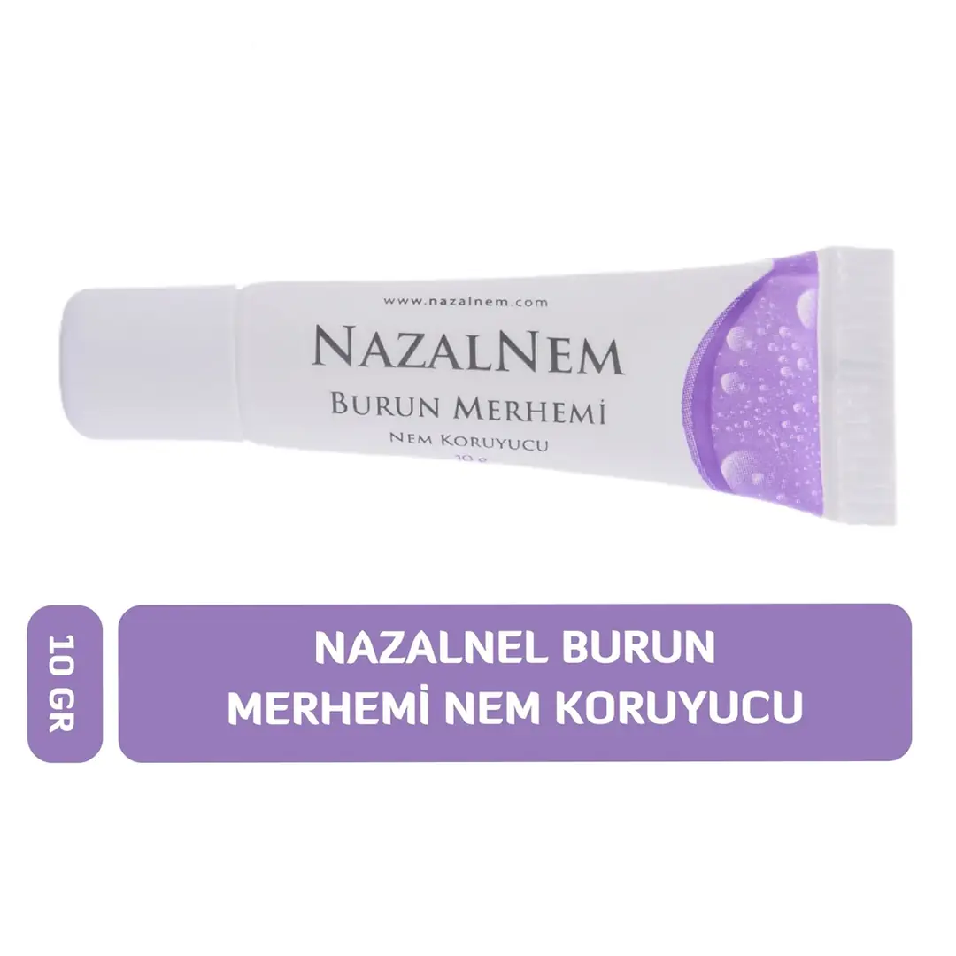 Nazalnem Burun Merhemi Burun İçi Nemlendirici 10 g Tüp ürün ambalajı