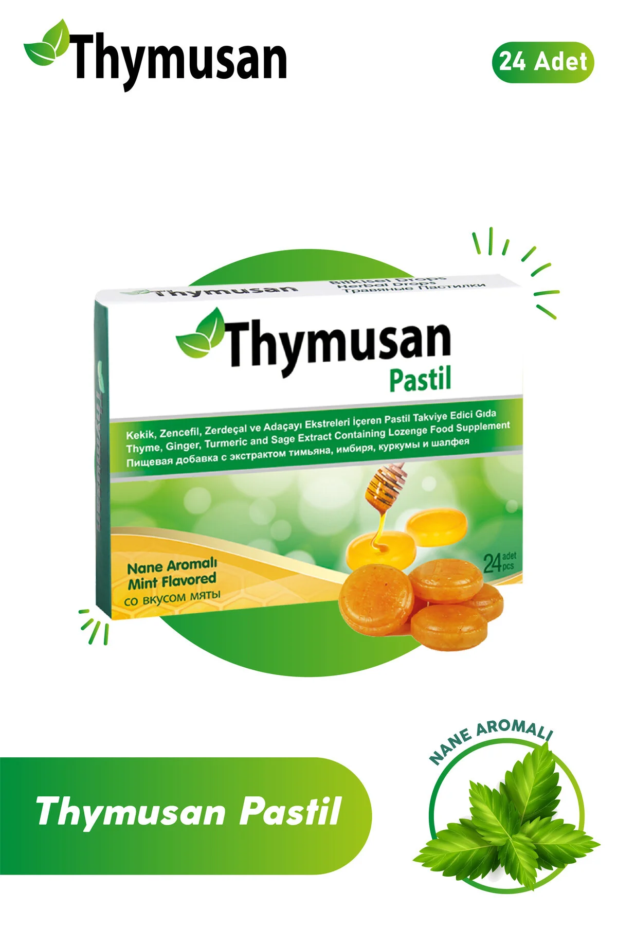 Thymusan Bitkisel 24 Pastil