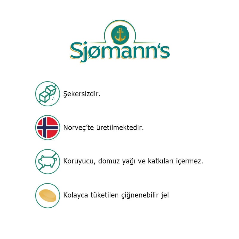 Sjømann’s Vitamin B12 Çiğnenebilir Jel 30 Adet