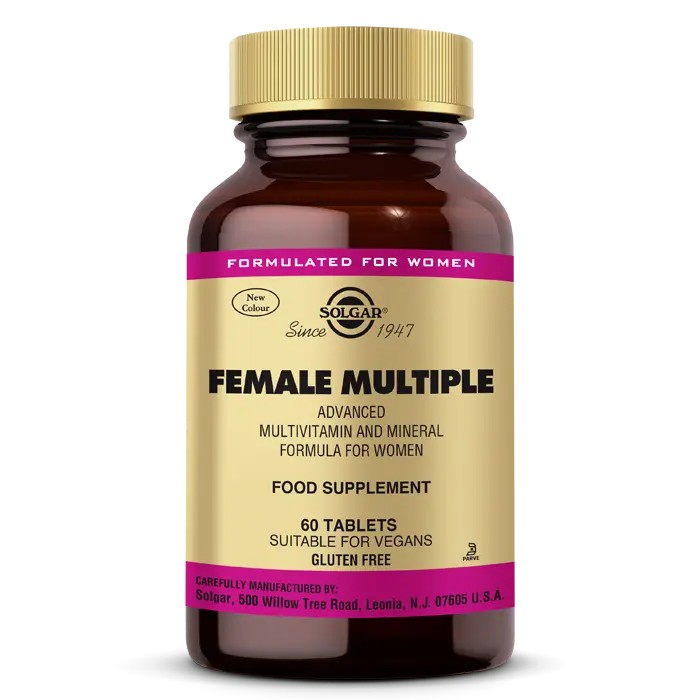 Solgar Female Multiple Kadınlar İçin Multivitamin & Mineral 60 Tablet