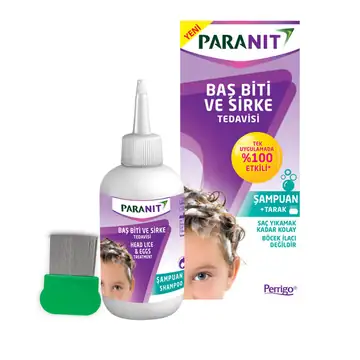 Paranit Baş Biti ve Sirke Tedavisi İçin Şampuan 100 ml Şişe