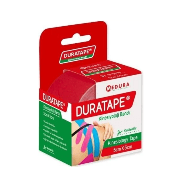 Duratape Kinesiyoloji Bandı Kırmızı 5 cm x 5 Metre
