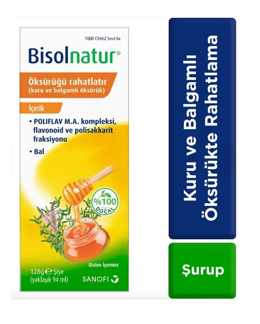 Bisolnatur Doğal Öksürük Şurubu 128 g ürün görseli