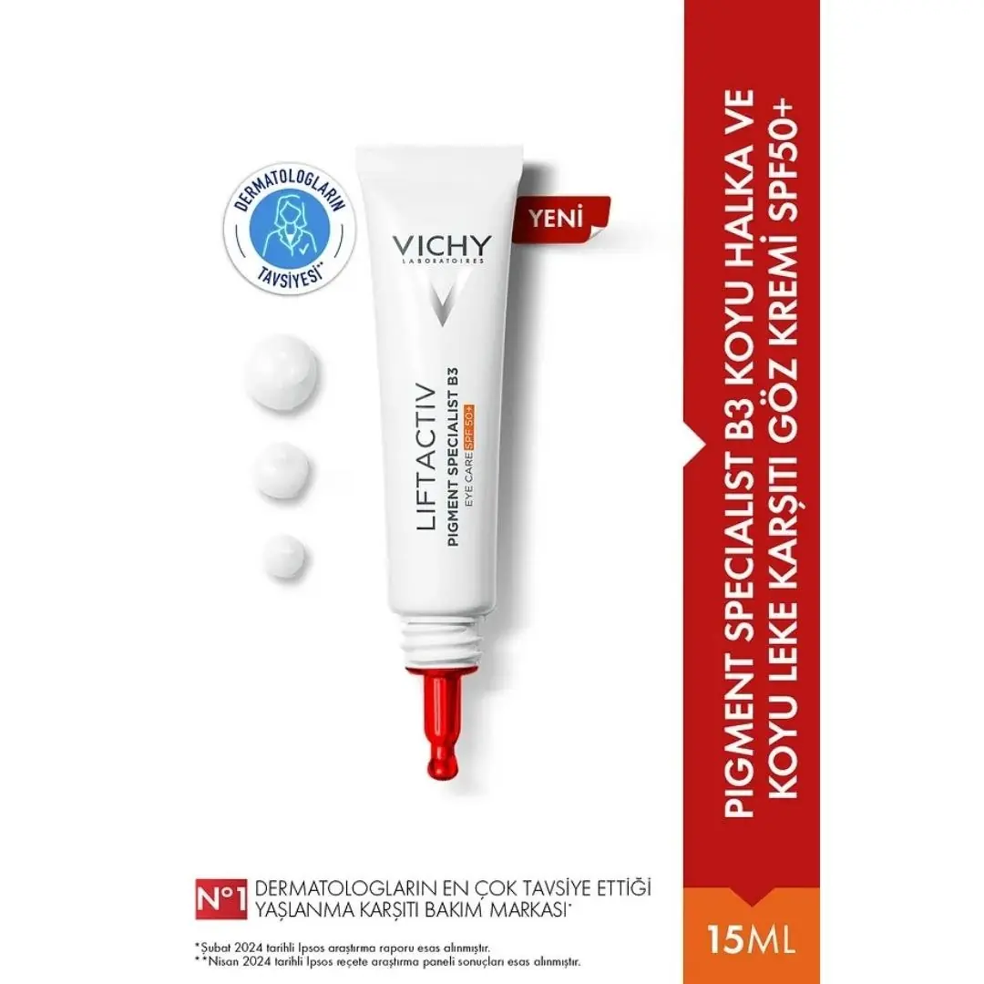 Vichy Liftactiv Pigment Specialist Yeux 15 ml kutu ve ambalaj