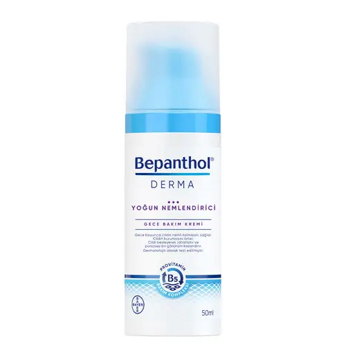 Bepanthol Derma Gece Bakım Kremi 50 ml ürün ambalajı