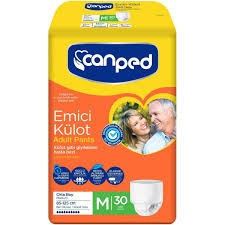 Canped Emici Külot Orta Boy (M) Ekonomik Paket 30 Adet (80-120 cm)