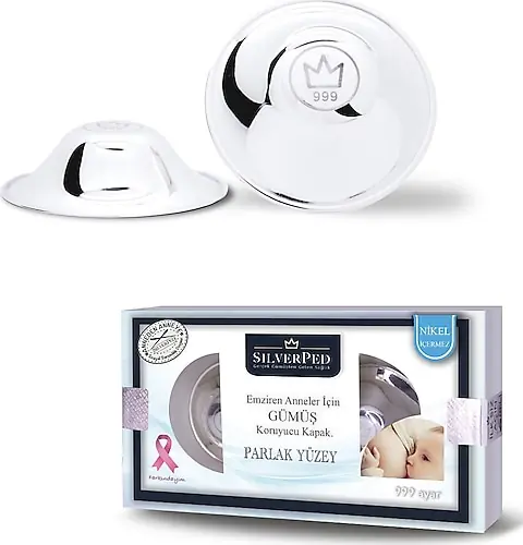 Silverped Koruyucu Gümüş Kapak Meme Ucu Koruyucu ürün görseli