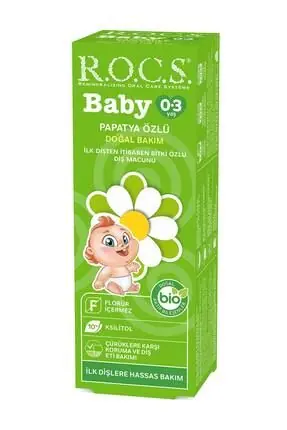 Rocs Baby Papatya Aromalı Bebek Diş Macunu