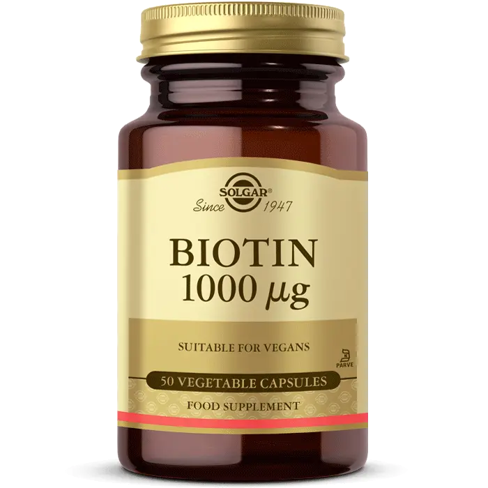Solgar Biotin 1000 mcg Saç Cilt Tırnak Vitamini 50 Kapsül ürün görseli