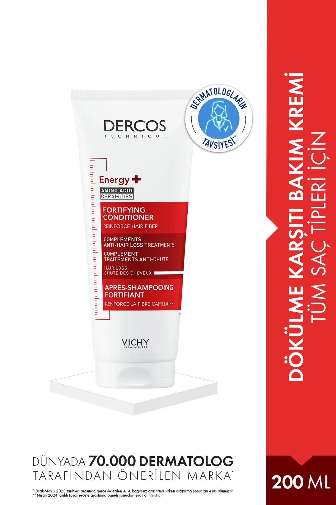 Vichy Dercos Güclendirici Sac Kremi 200 ML ürün görseli