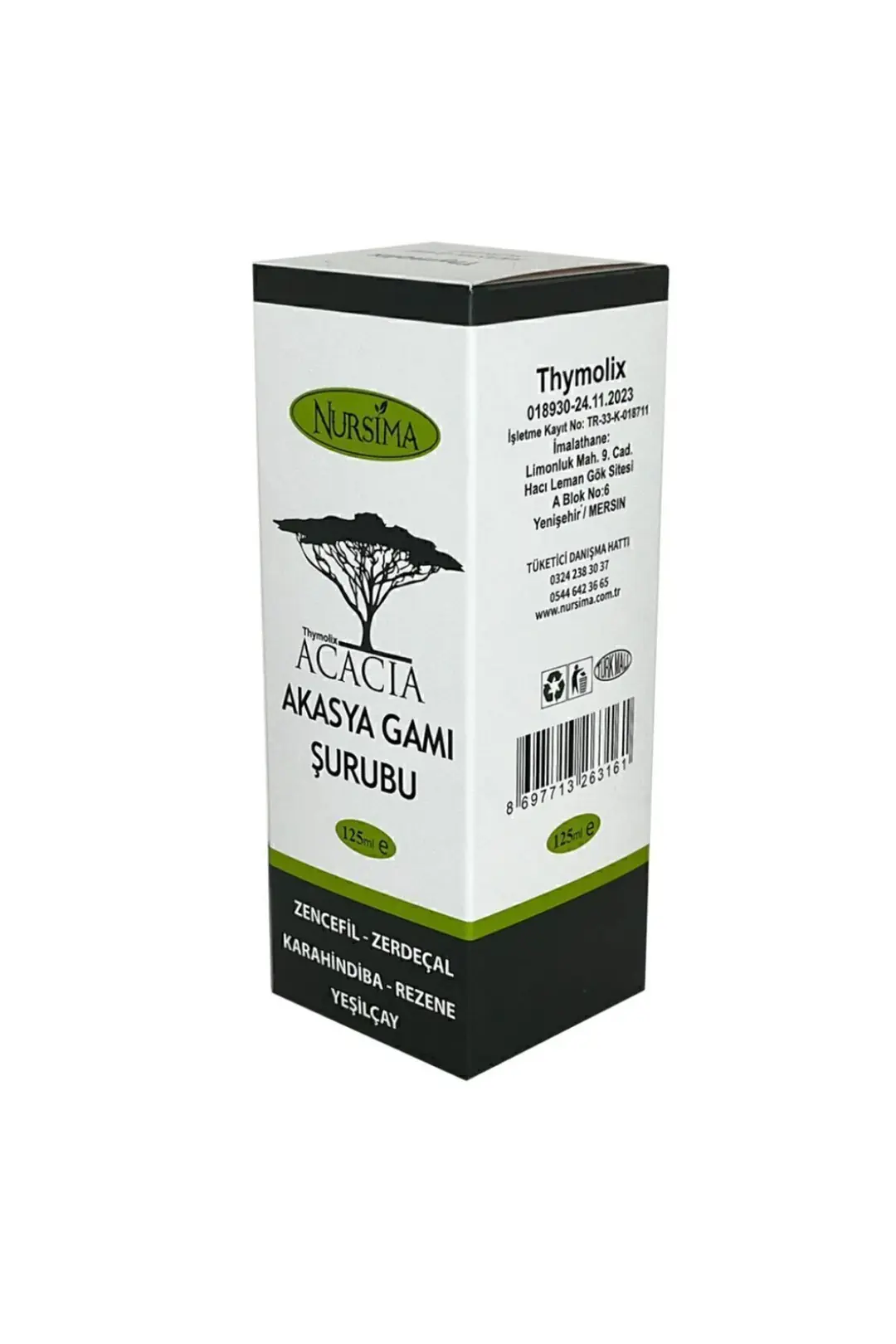 Sarya Acacia Akasya Gami Şurubu 125 ml