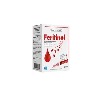 Tabvitamins Feritinol Direct Saşe, Mikroenkapsüle Demir 30 Saşe