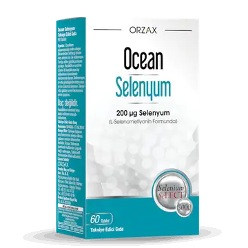 Orzax Ocean Selenyum 200 mcg Yüksek Doz 60 Tablet
