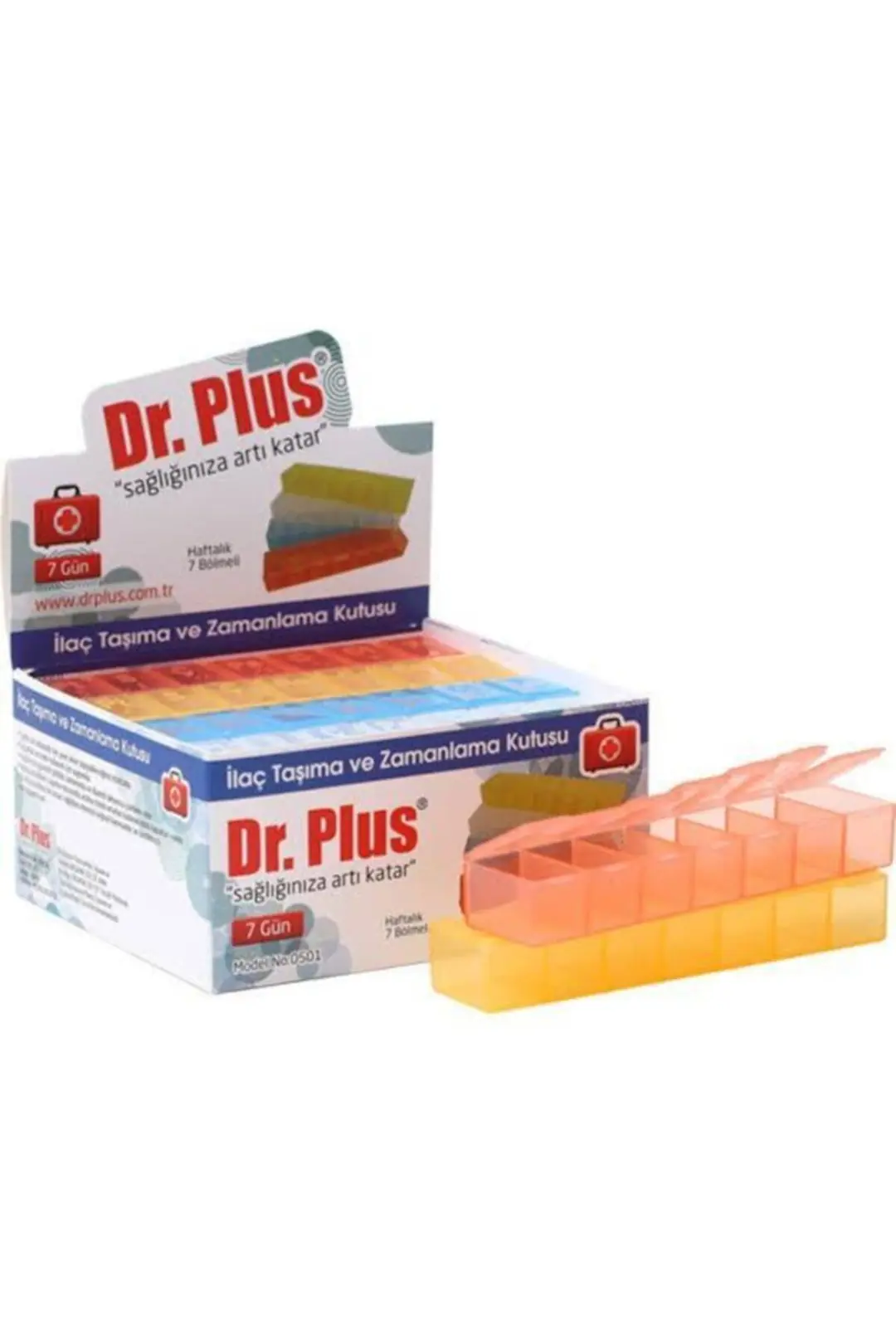 Dr. Plus İlaç Taşıma Kutusu Haftalık 7 Günlük ürün görseli