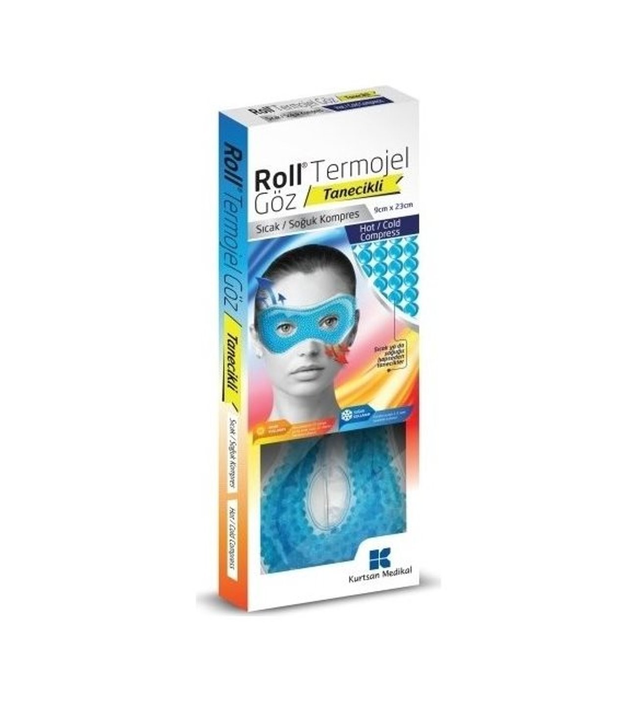 Roll Termojel Tanecikli Göz 9x23 cm Soğuk Kompres