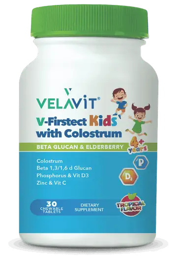 Velavit V-Firstect Kids Kolostrum Beta Glukan Çocuklar İçin 30 Tablet