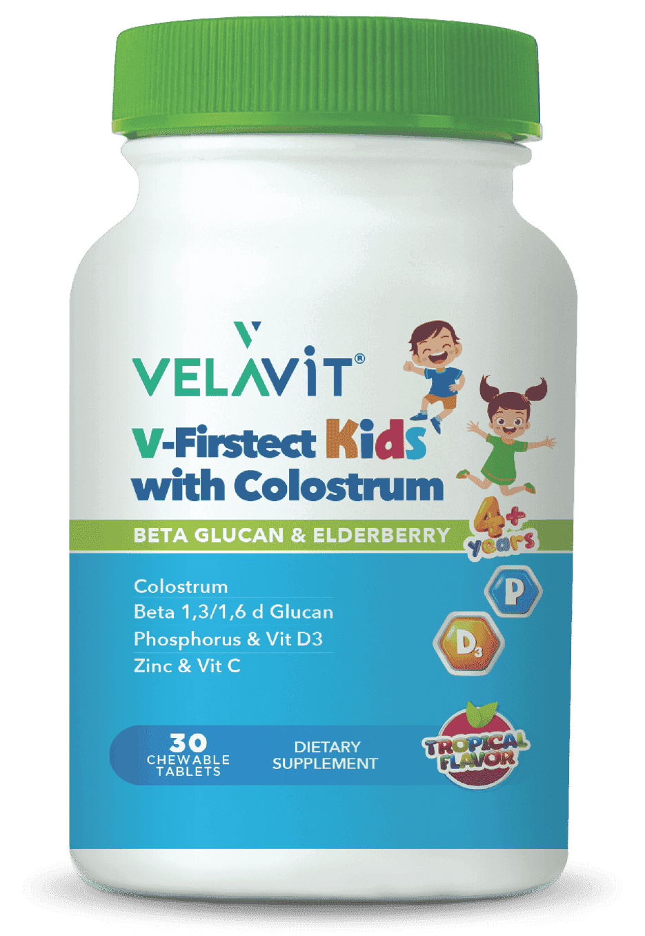 Velavit V-Firstect Kids Kolostrum Beta Glukan Çocuklar İçin 30 Tablet