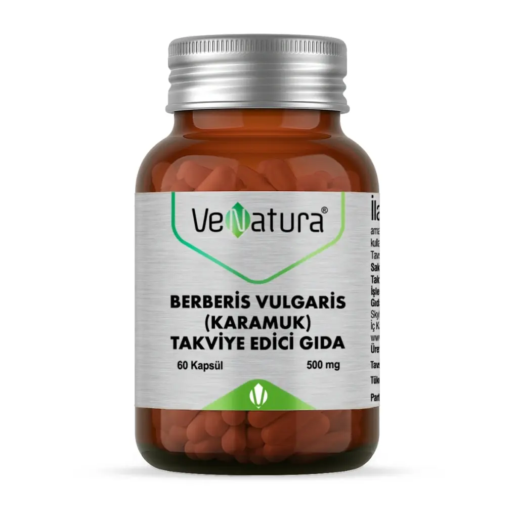 Venatura Berberis Vulgaris Kapsül, Berberis Vulgaris (karamuk) İçeren Takviye Edici Gida 60 Kapsül ürün görseli