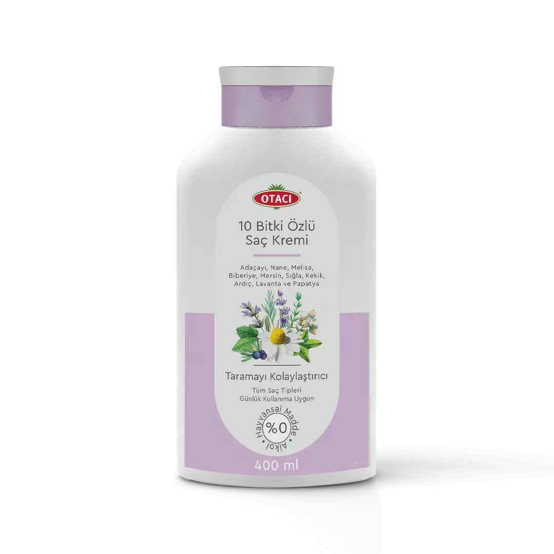 Otacı Bitki Özlü Saç Kremi Çeşitleri 400 ml ürün ambalajı