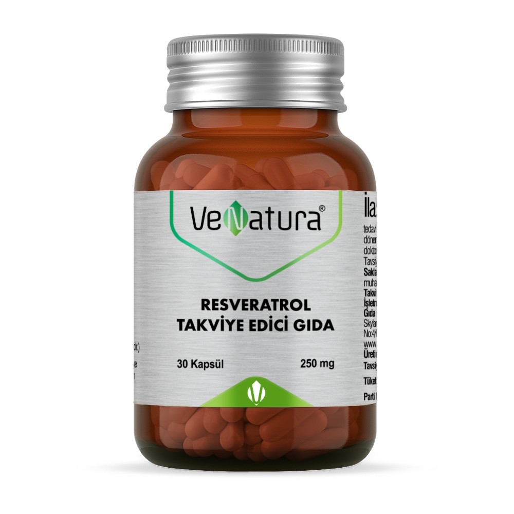 VeNatura Resveratrol 250 mg Güçlü Antioksidan 30 Kapsül