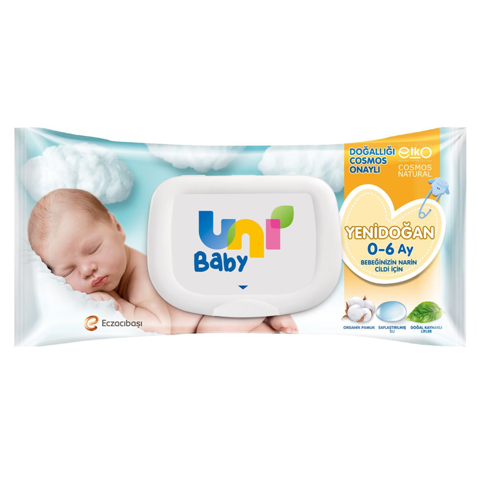 Uni Baby Islak Mendil Yenidoğan 40 li
