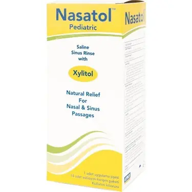 Nasatol Pediatric Burun Yıkama Solüsyonu 14 Saşe ürün ve ambalaj