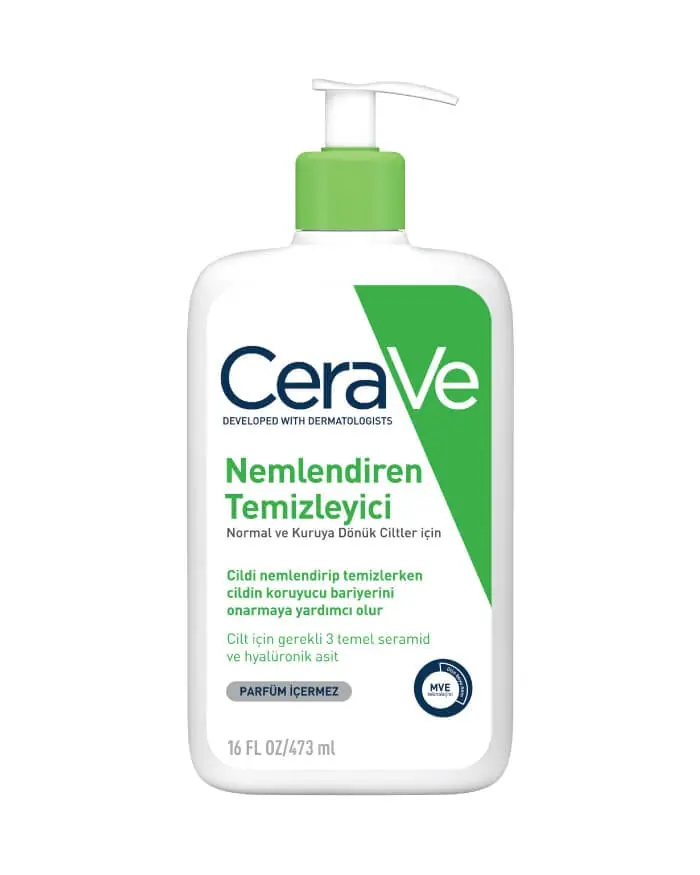 CeraVe Nemlendiren Temizleyici Kuru ve Çok Kuru Ciltler İçin 473 ml ürün görseli