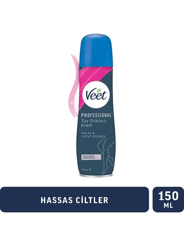 Veet Tüy Dökücü Sprey Hassas Mavi 150 ml ürün ambalajı