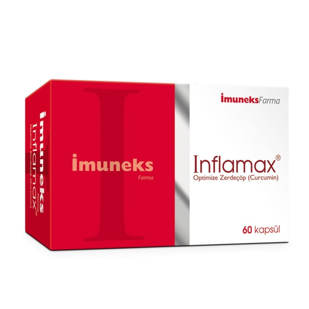 İmuneks Farma Inflamax Kapsül Optimize Zerdeçöp Ekstresi Takviyesi 60 Kapsül