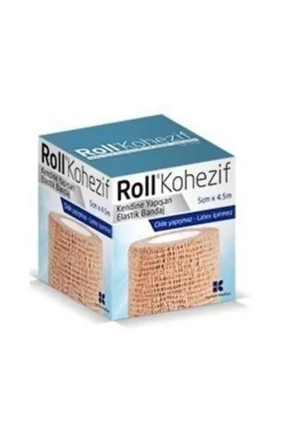 Roll Kohezif Bandaj Çoban 5cmx4.5 metre Kendinden Yapışkanlı