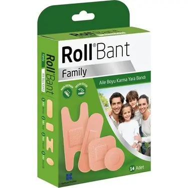 Roll Bant Yara Bandı Family 14'lü Paket