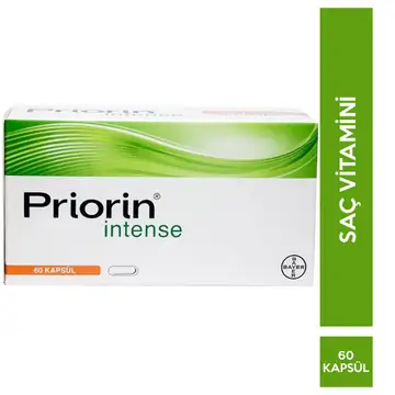 Priorin Intense Kapsül Vitamin ve Bitki Ekstraktı Saç Takviyesi 60 Kapsül
