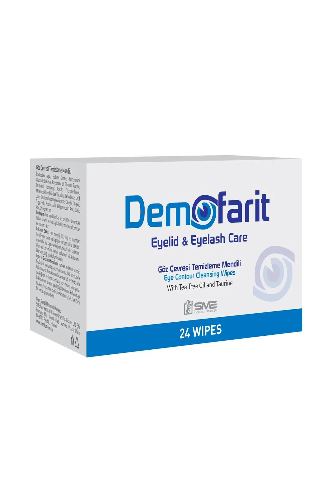 Demofarit Göz Çevresi Temizleme Mendili Demodex Karşıtı ürün görseli