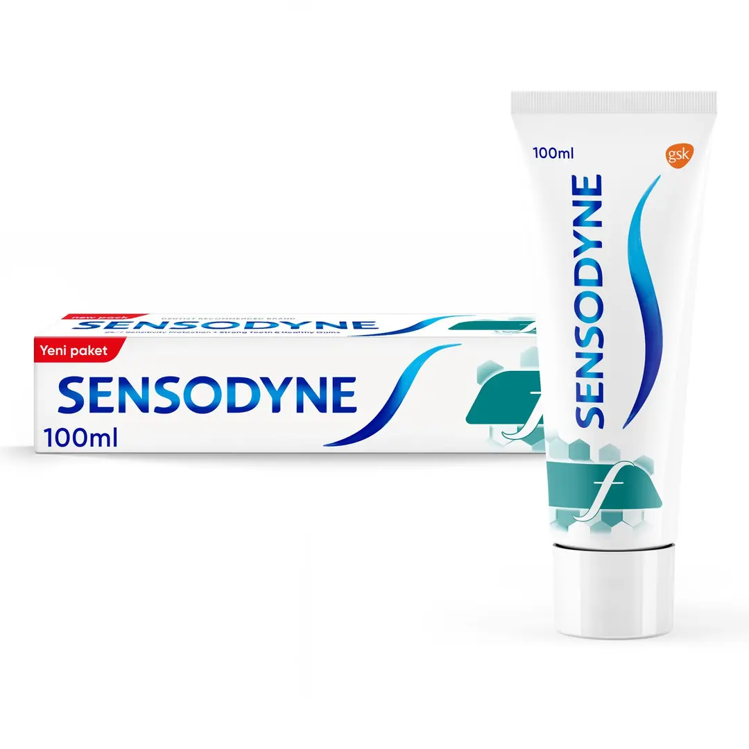 Sensodyne Florürlü Hassasiyet Giderici Diş Macunu 100 ml ürün ambalajı