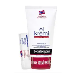 Neutrogena El Kremi Parfümsüz 75 Ml + Dudak Koruyucu Hediyeli