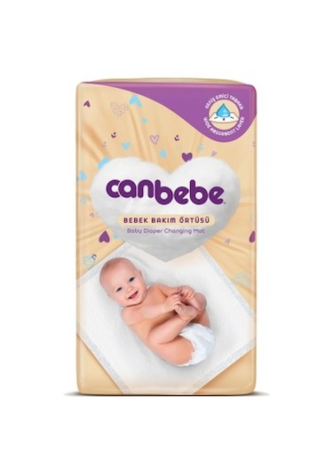 Canbebe Bakım Örtüsü Bebek Alt Değiştirme Pedi 60x60 cm 10 Adet