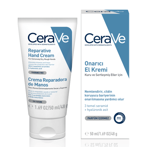 CeraVe Onarıcı El Kremi Çok Kuru ve Çatlamış Eller İçin 50 ml
