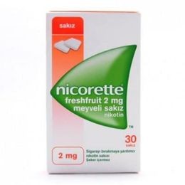 Nicorette Freshfruit Meyveli Nikotin Sakızı 2 mg 30 adet