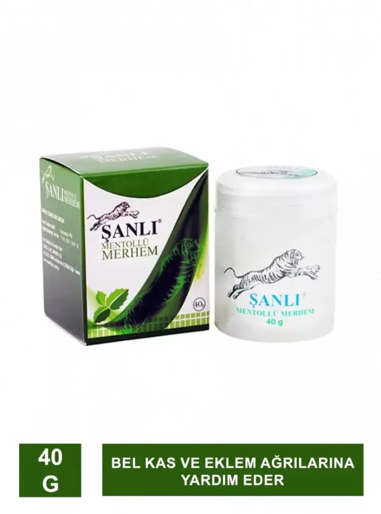 Şanlı Mentollü Merhem 40 g Kavanoz Rahatlatıcı ürün ambalajı